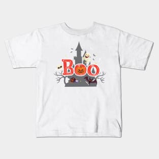 Boo Halloween For Kids - Funny Halloween Costumes Kids T-Shirt